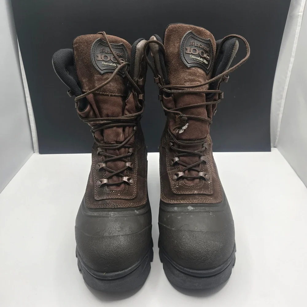 LaCrosse Snowdrift PFT Hunting Boots 1000G Thinsulate 9M Brown Winter Insulated